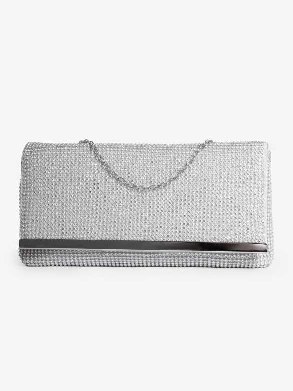 Клатч Funxilan 3763 серебристый