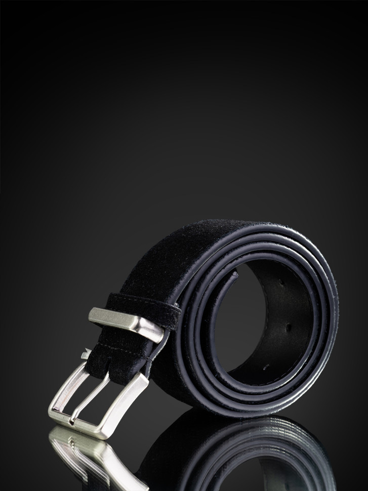 Ремень женский T.I.A. 45 замша чёрный