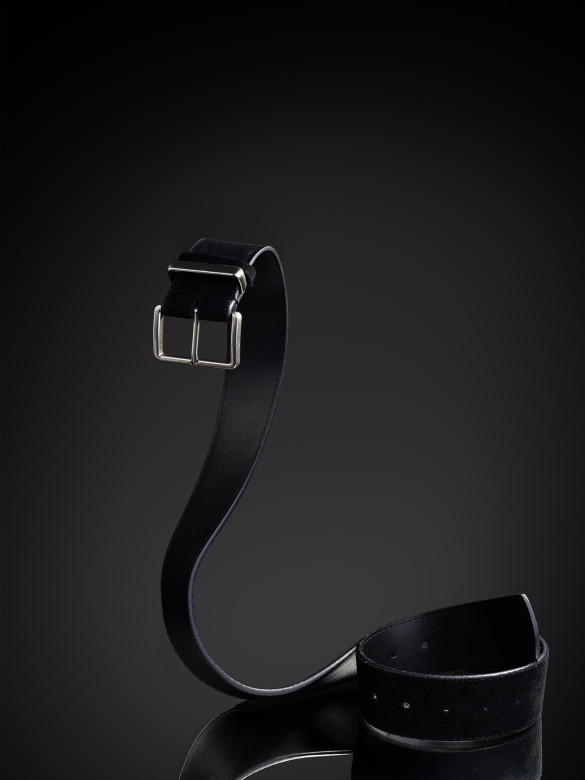 Ремень женский T.I.A. 45 замша чёрный