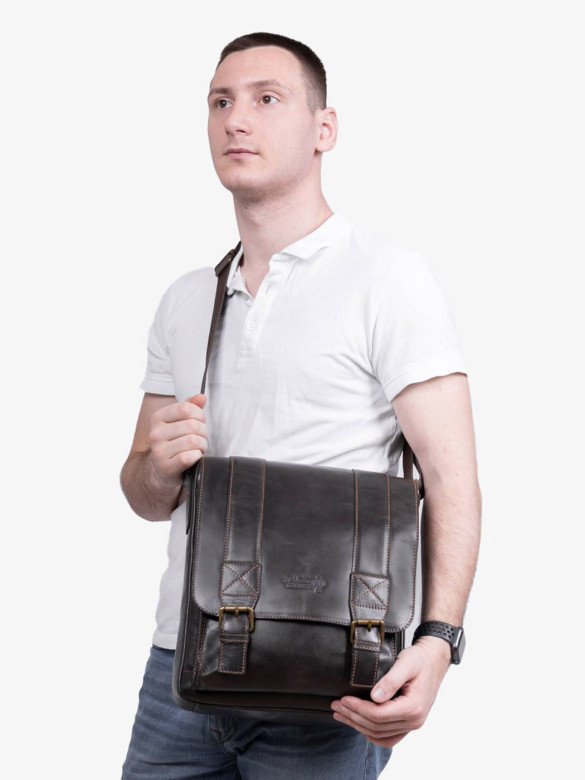 Сумка мужская zн ALEXX ALG0123 коричневая