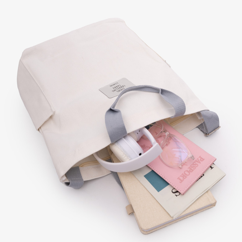 Сумка-шопер Living Traveling Share, Б 6005 белая