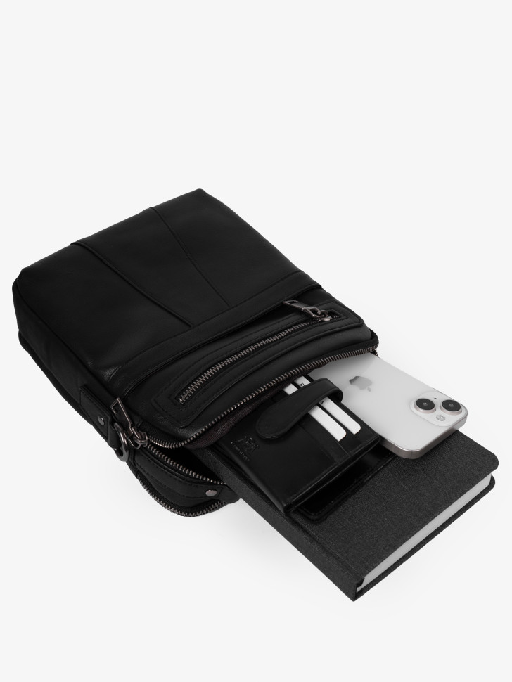 Сумка мужская Baggins 161 черная Сумка мужская Baggins 161 черная