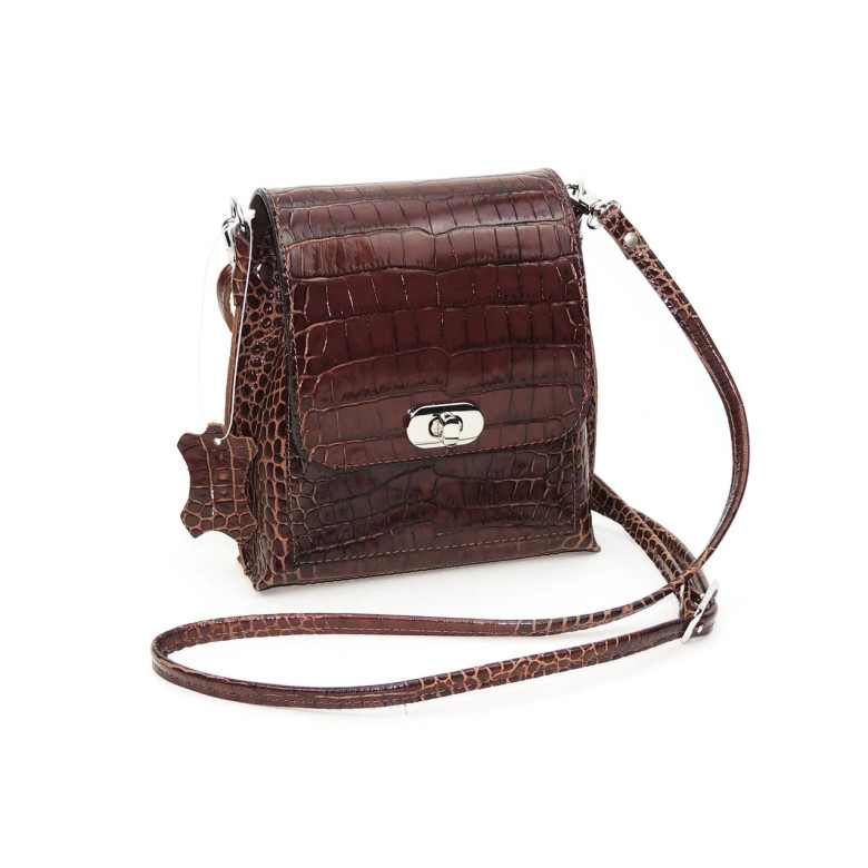 Сумка женская Natalia Kalinovskaya 76р.921 Рики коричневая рептилия