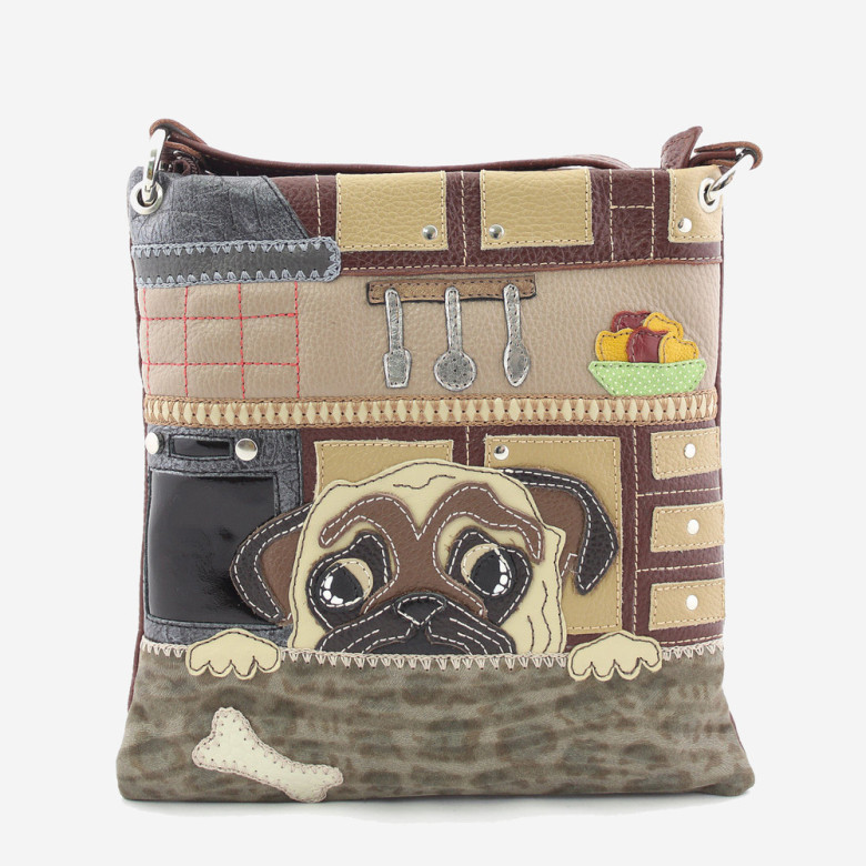 Сумка женская Protege, ДС-144-116 Мопс мокко Сумка женская Protege, ДС-144-116 Мопс мокко