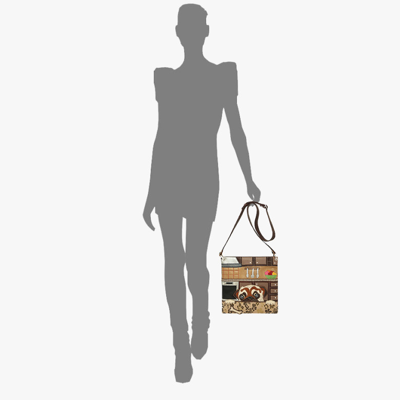 Сумка женская Protege, ДС-144-116 Мопс мокко Сумка женская Protege, ДС-144-116 Мопс мокко