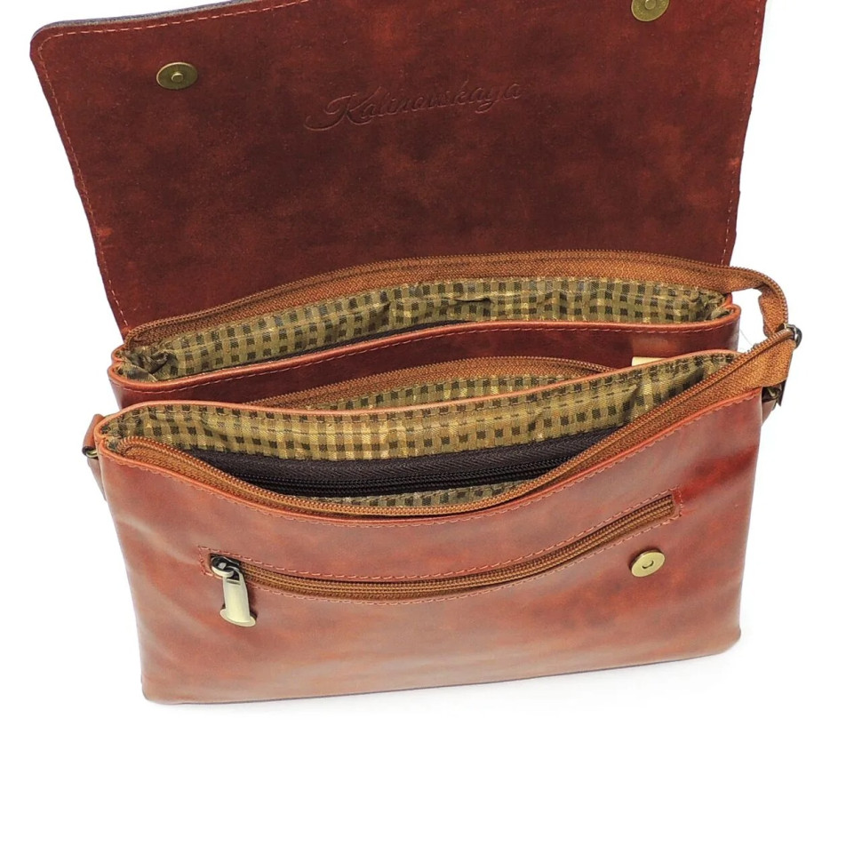 Сумка женская Natalia Kalinovskaya 44т.602 Виола рыжая Сумка женская Natalia Kalinovskaya 44т.602 Виола рыжая