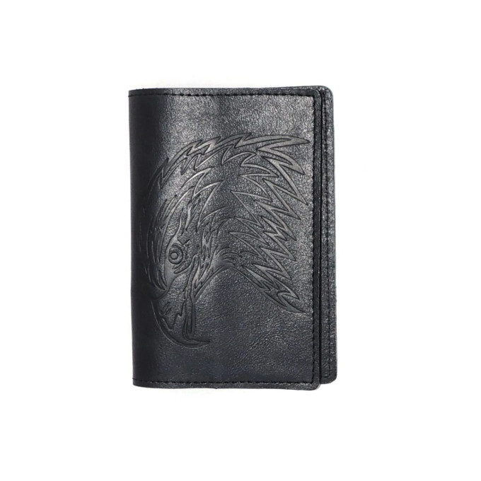 Обложка для паспорта Natalia Kalinovskaya Ос-61 Сокол чёрная Обложка для паспорта Natalia Kalinovskaya Ос-61 Сокол чёрная